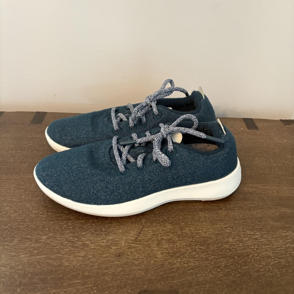 Allbirds Wool Runner‎ Mizzle Shoes Womens Size 8 Teal Merino Wool Sneakers WRM